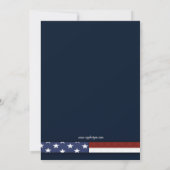 4 juillet invitations de la fête de l'indépendance (Dos)