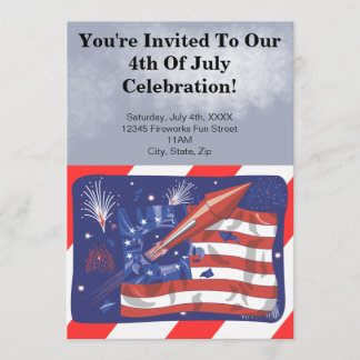 4 juillet invitations de partie