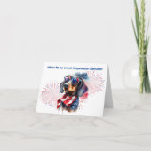 4 juillet Invitations du Dachshund Party (Devant)