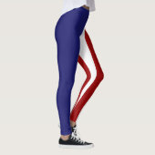 4 juillet Leggings rouges, blancs et bleus (Droite)