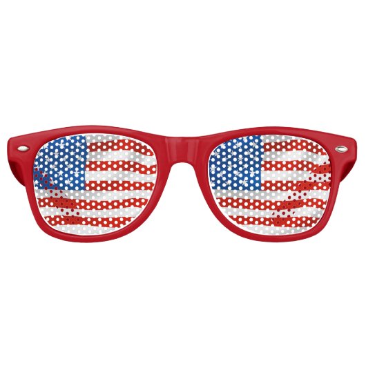 4 juillet Lunettes de soleil du Parti PATRIOTIQUE (Devant)