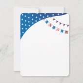 4 juillet Mission Red White Invitation (Dos)