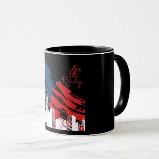 4 juillet Mug (Devant droit)