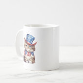 4 juillet Mug | Chat patriotique (Devant gauche)