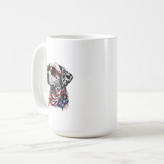 4 juillet Mug dalmate (Devant gauche)