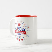 4 juillet Mug de café (Devant gauche)