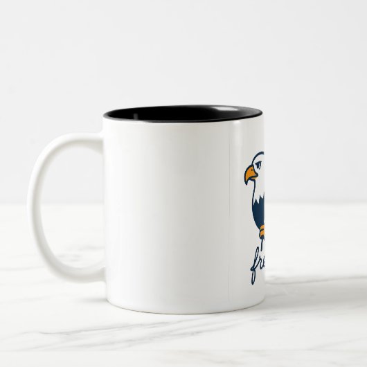 4 juillet Mug Liberté avec drapeau américain et ch (Gauche)