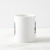 4 juillet Mug | Mug de chien patriotique (Centre)