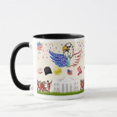 4 juillet Mugs d'impression double face (Gauche)