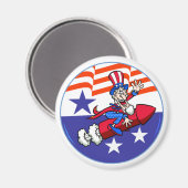 4 juillet oncle Sam Magnet (Recto/Verso)