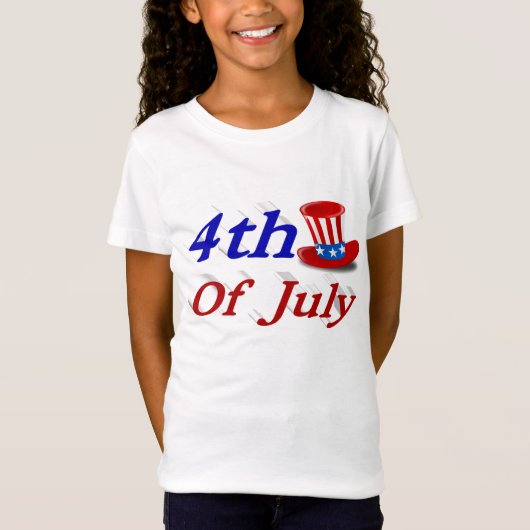 4 juillet Oncle Sam T-Shirt (Devant)