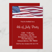 4 juillet ou invitations du parti de campagne élec (Devant / Derrière)