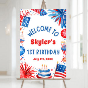 4 juillet Patriotique 1er anniversaire Affiche de