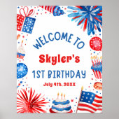 4 juillet Patriotique 1er anniversaire Affiche de (Devant)