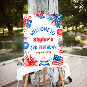 4 Juillet Patriotique 3ème anniversaire Affiche de