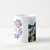 4 juillet photo personnalisée Chien Mug (Centre)