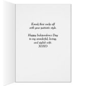 4 juillet pour femme, Chaussettes patriotiques (Intérieur (Droit))