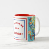 4 juillet ROBOT DE FEU, MUG STEAMPUNK (Devant droit)