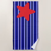 4 juillet serviette de plage (Devant)