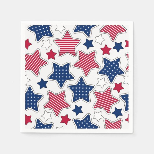 4 juillet serviettes en papier (Devant)