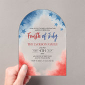 4 juillet Simple Invitation Acrylique Moderne (In situ (ordinateur de poche))