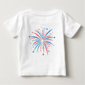 4 juillet T-shirt enfant à thème avec feux d'artif (Dos)
