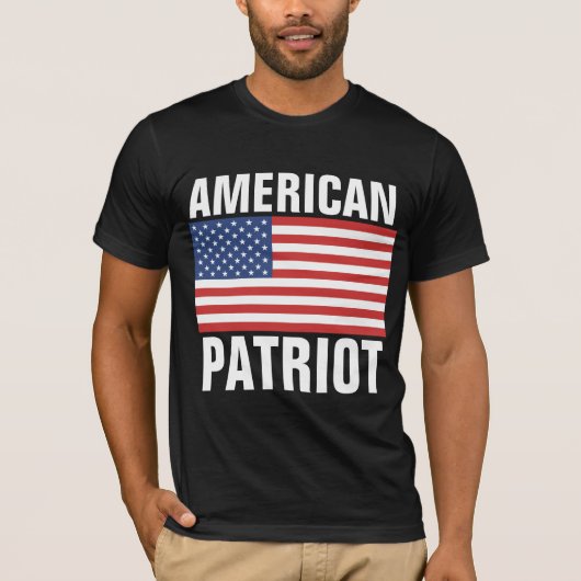 4 juillet T-SHIRTS PATRIOTES AMÉRICAINS (Devant)