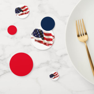 4 juillet Table Confetti