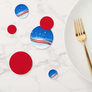 4 juillet Table Confetti