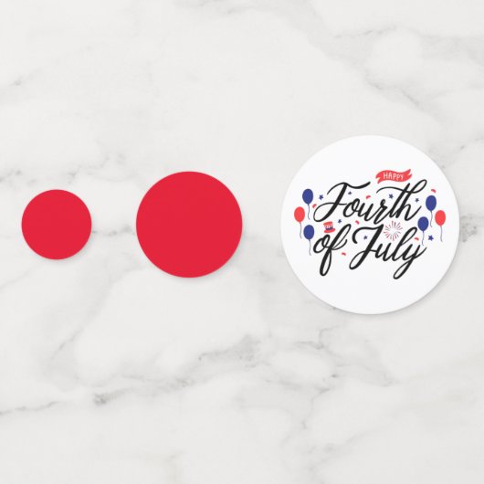 4 juillet Table Confetti (Derrière)