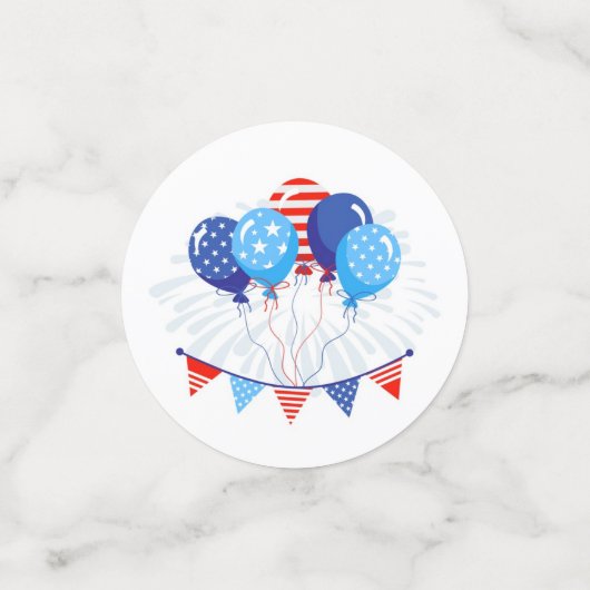 4 juillet Table Confetti (Petit recto)