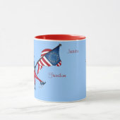 4 juillet tasse patriotique de style (Centre)