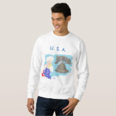 4 juillet TH Sweatshirt de base masculin / U.S.A. (Devant entier)