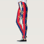 4 juillet USA Stripes Femen Leggings Pantalons (Gauche)