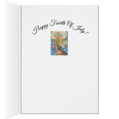 4 juillet, VERS CARTE DE SALUT GIRAFFE PATRIOTIQUE (Intérieur (Droit))