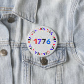 4 juli 1776 Amerikaanse Button (In situ)