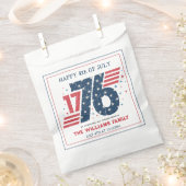 4 juli 1776 Onafhankelijkheidsdag Bedankzakje (Geknipt)