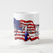 4 juli 1776 sterren en strips extra grote beker (Voorkant)