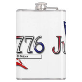 4 juli 1776 sterren en strips heupfles (Achterkant)