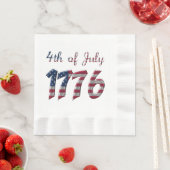 4 juli 1776 Verklaring van Onafhankelijkheid VS Servet (Insitu)