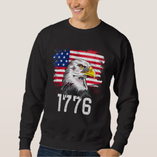 4 juli 1776 vs - vlag en eagle - amerika voor trui