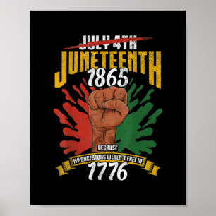 4 juli 1865 omdat mijn voorouders Mannen Poster