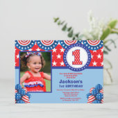 4 juli 1e eerste uitnodiging van de Eerste Dag (Staand voorkant)