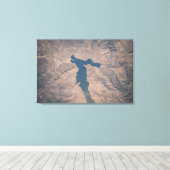 4 juli 2019 - Isabella-meer in Californië. Canvas Afdruk (Insitu (Houten vloer))