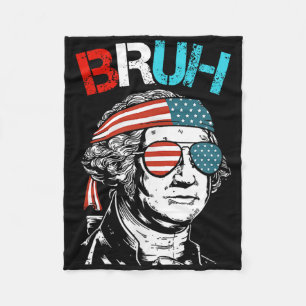 4 juli 2024 George Washington Bruh. Fleece Deken