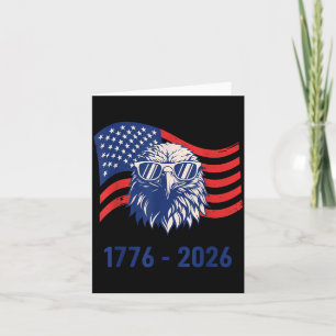 4 juli 250 jaar 1776-2026 USA patriottisch Kaart