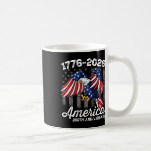 4 juli 250 jaar Jubileum 1776-2026 Koffiemok