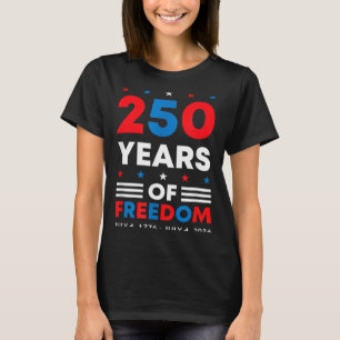 4 juli 250 jaar jubileum VS vlag Amerika T-shirt