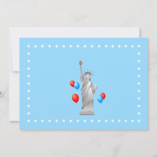 4 juli 2e verjaardagsfeestje voor baby jongen kaart (Achterkant)