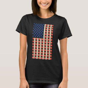 4 juli Aardbei Jello USA Flag Cake Mannen Wom T-shirt